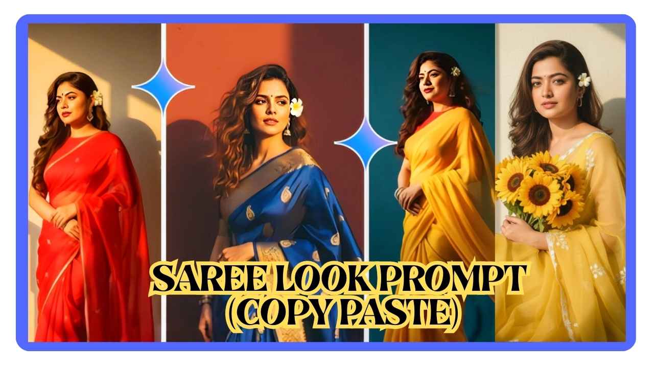 Gemini AI Photo Saree Look Prompt (copy paste)