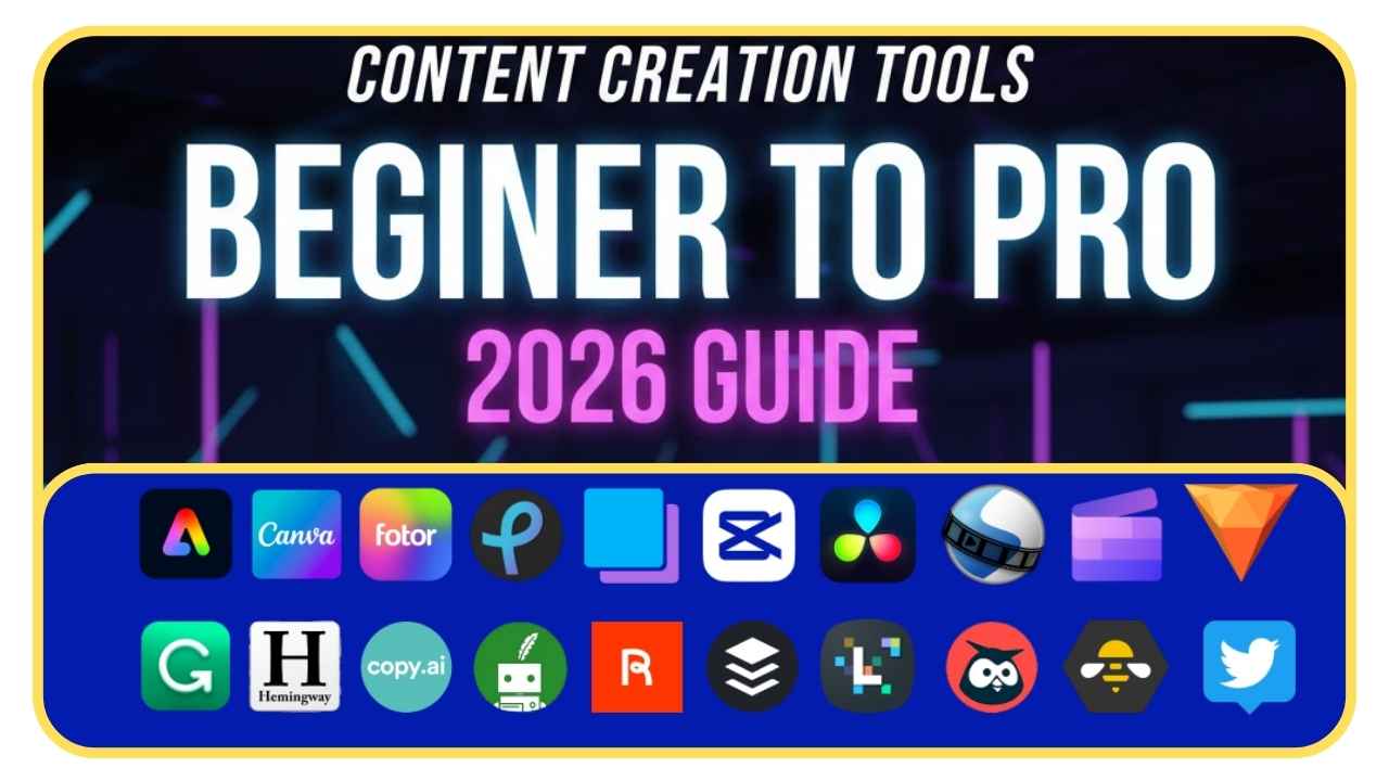 Content creation tools for beginners